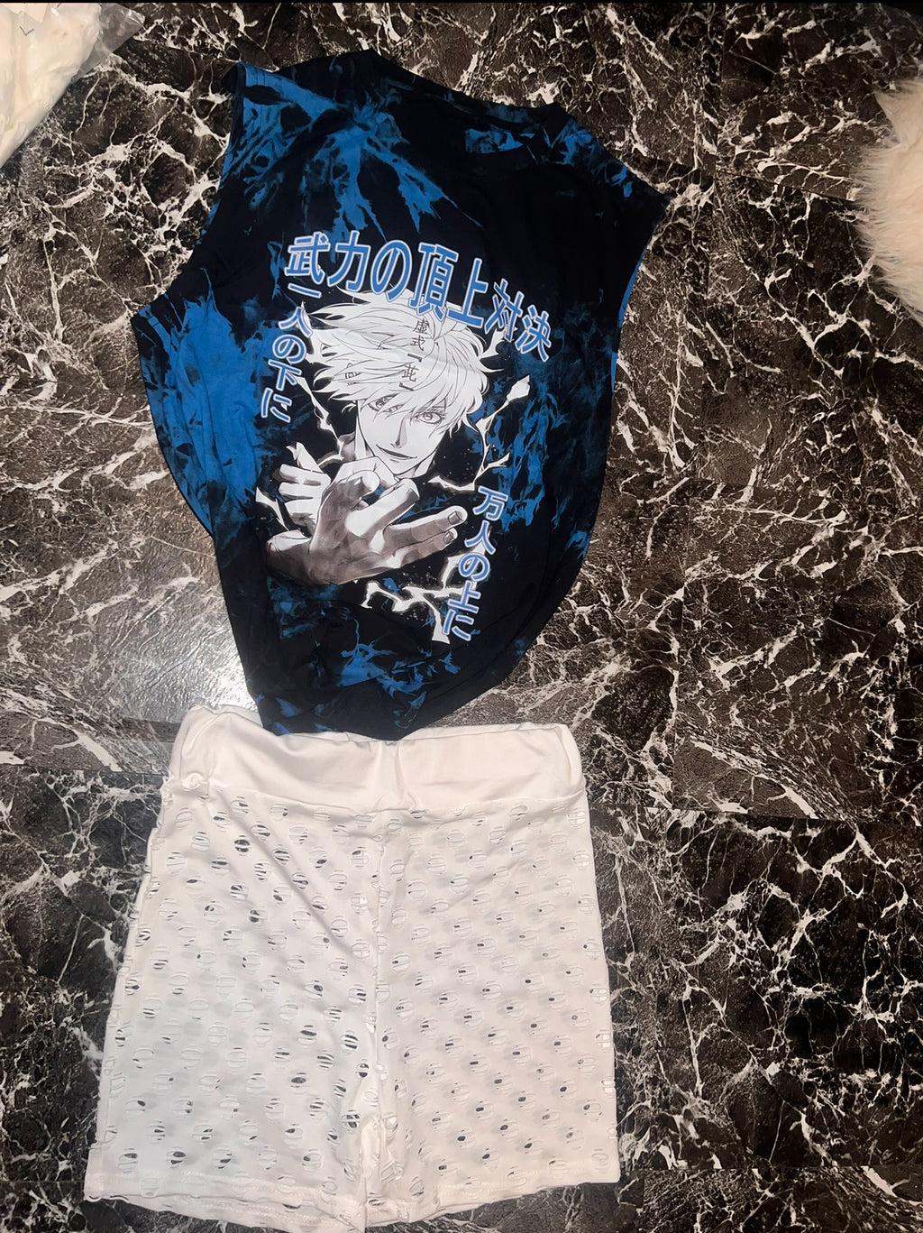 “Anime” 2 piece short set