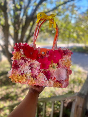 “Flowerbomb” handbag