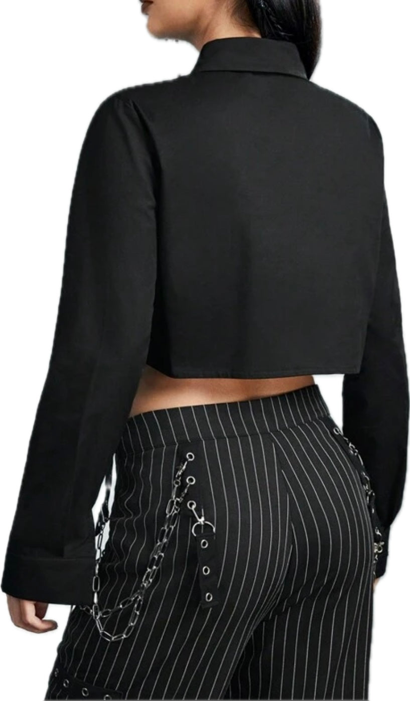 “Potter” button up top w/necktie