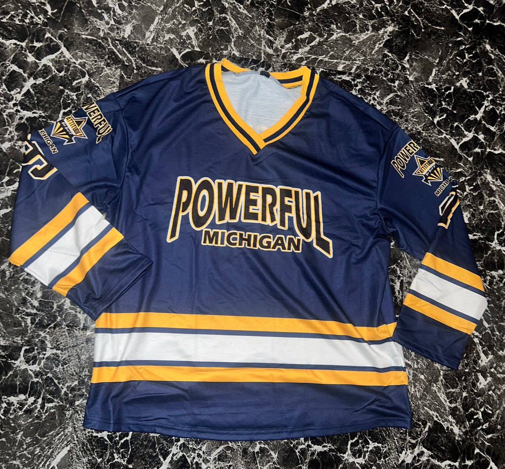 “Michigan” oversized jersey top