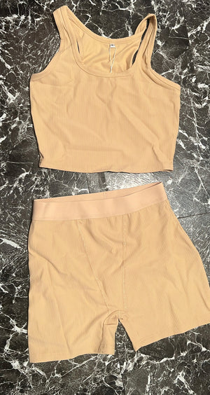 “Khloe” short set