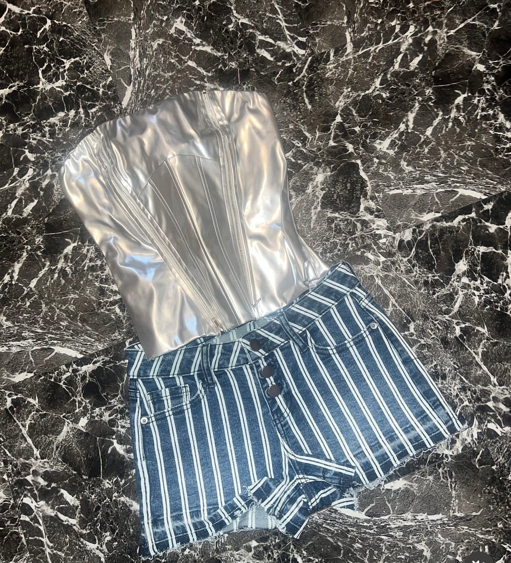 “Elektra” 2 piece short set