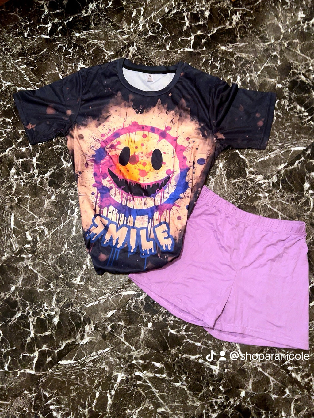 “Smiley” short set