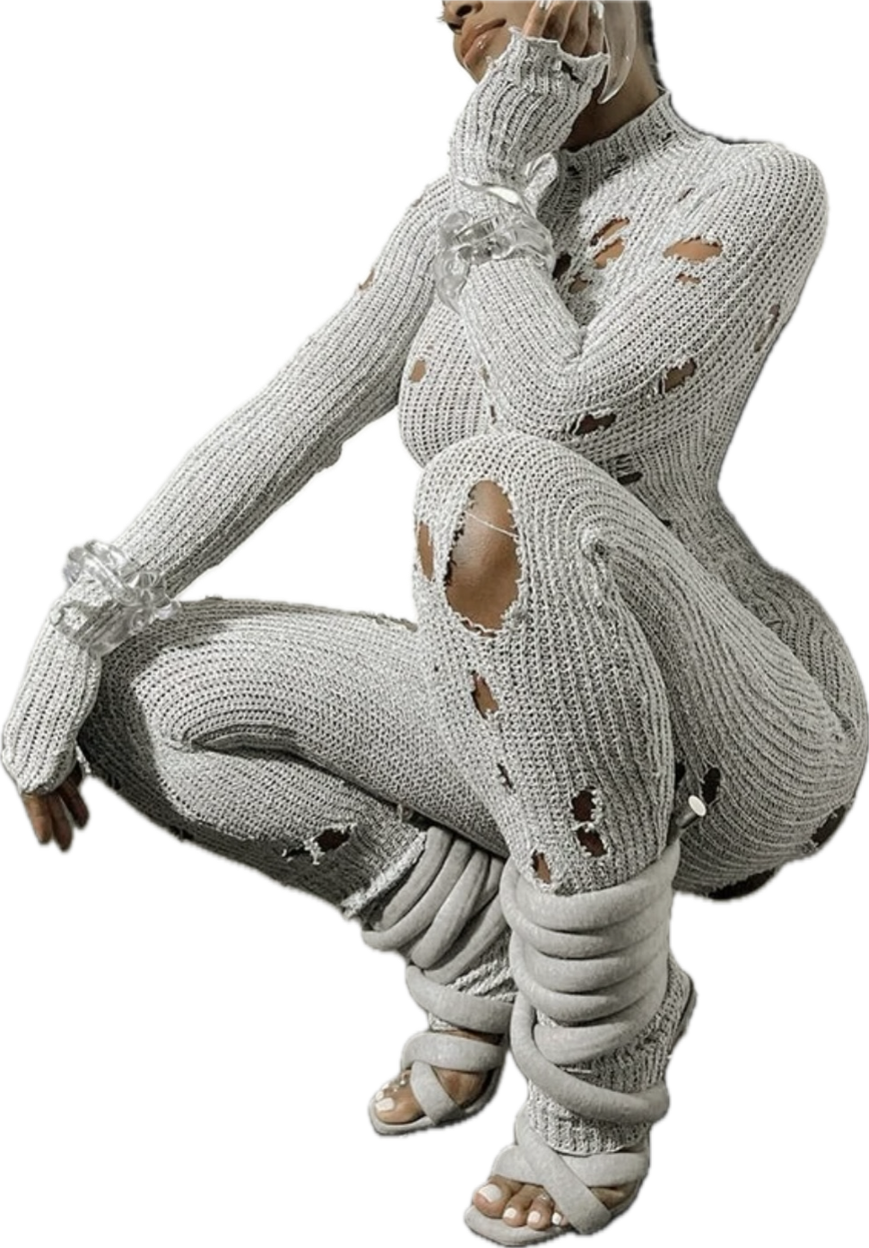 “Rebel” knit jumpsuit