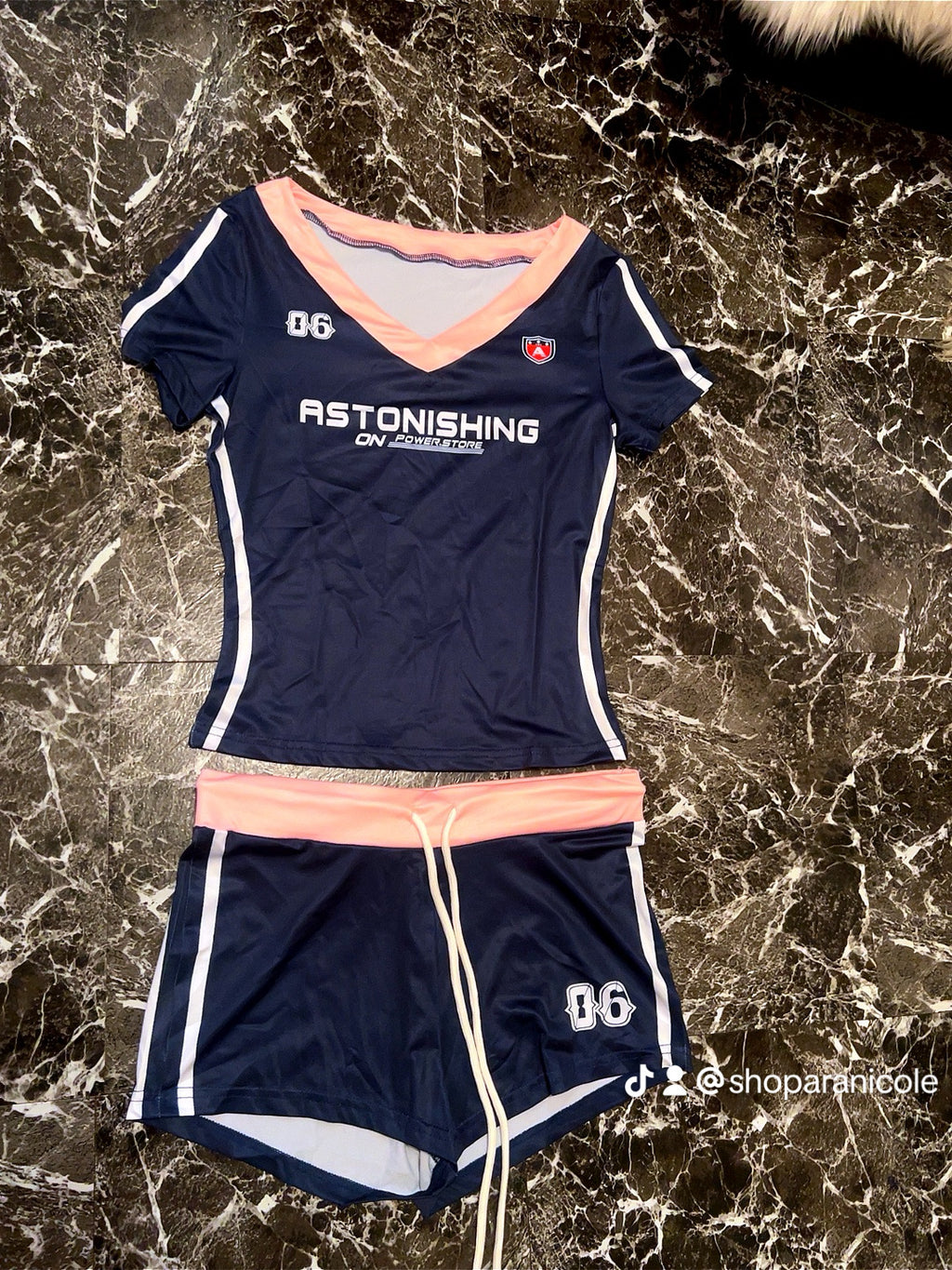 “Sports gal” short set