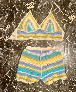 “Zoie” knit short set