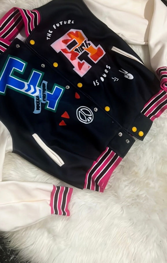 “Mean girls” varsity jacket (crop)