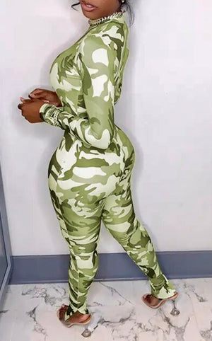 “Camo” jumpsuit