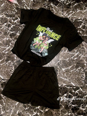 “Bad influence” short set