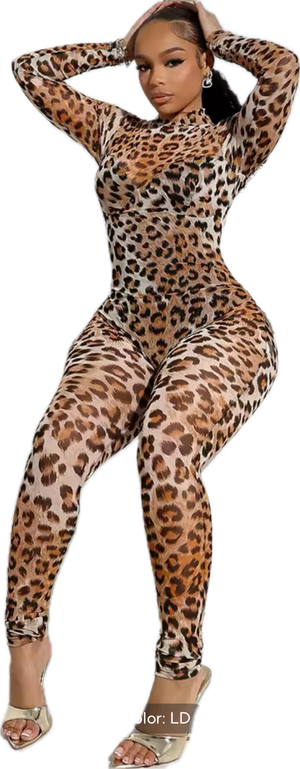“Leopard mami” jumpsuit