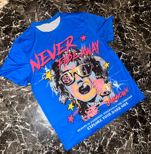 “Fade away” oversized graphic tee