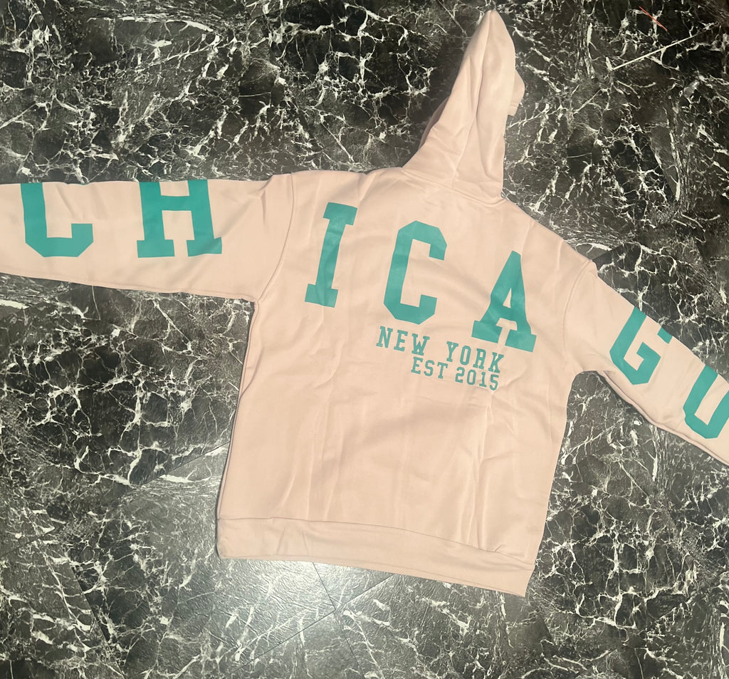 “Chicago” oversized hoodie