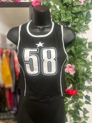 “58” crop top