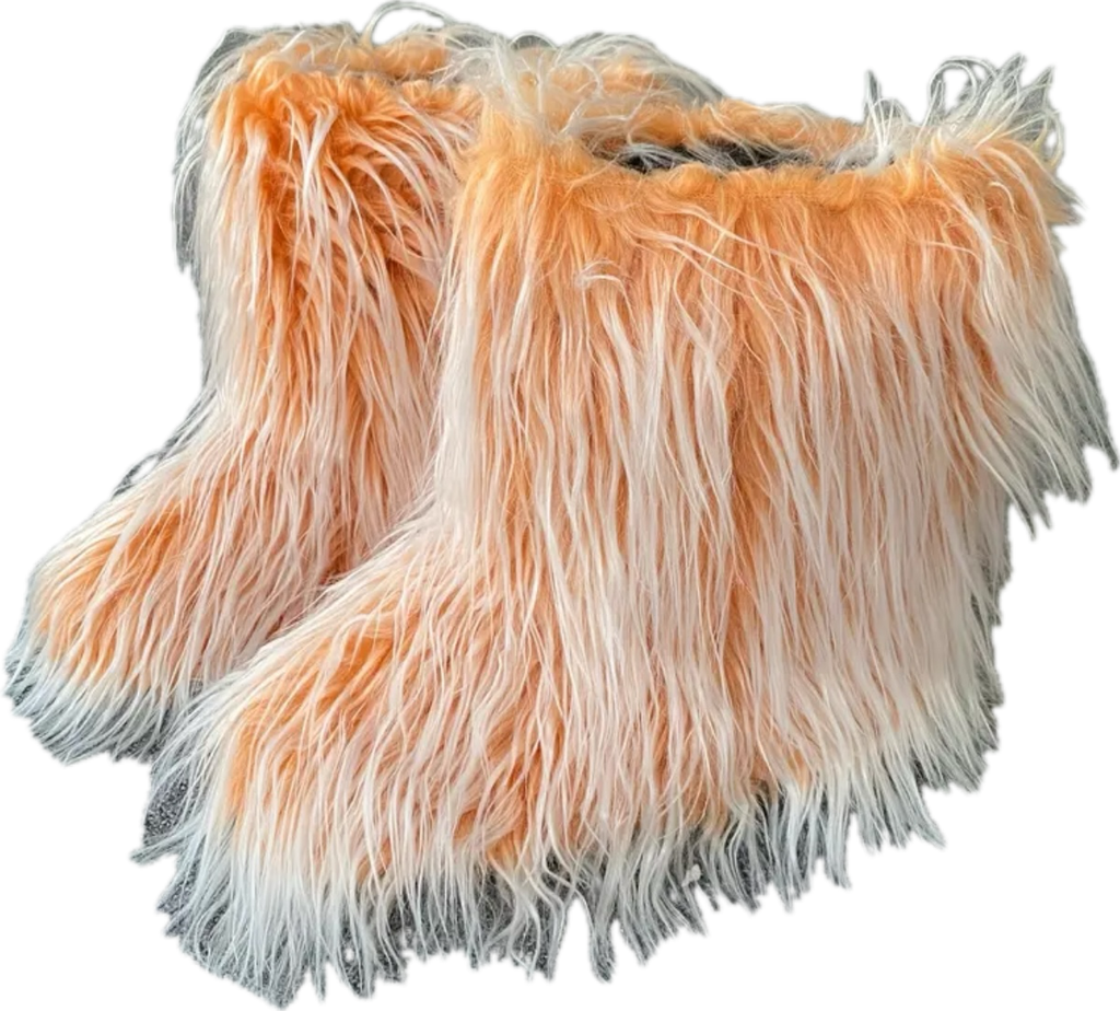 “Fuzzy” boots