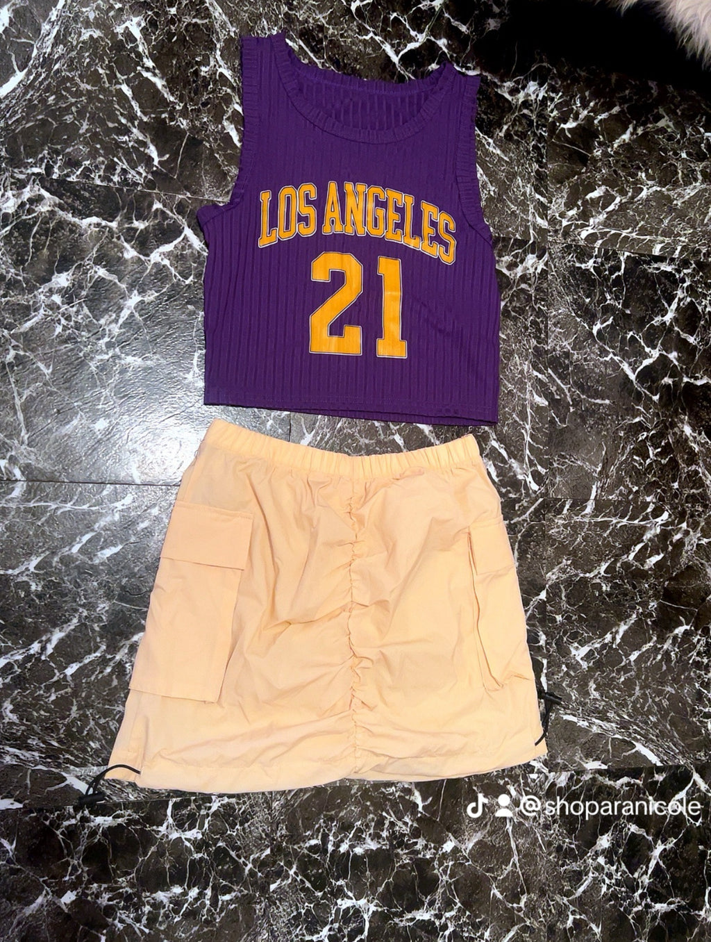 “LA 21 “ 2 piece skirt set