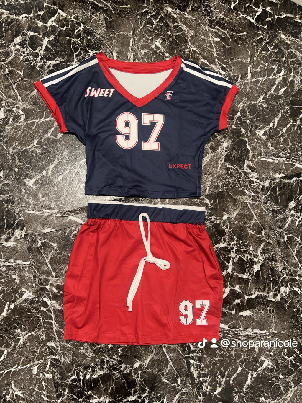 “97” skirt set