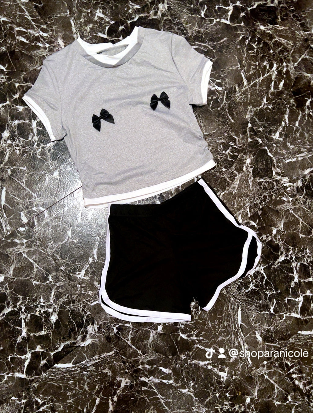 “Ribbon” 2 piece short set
