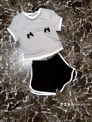 “Ribbon” 2 piece short set