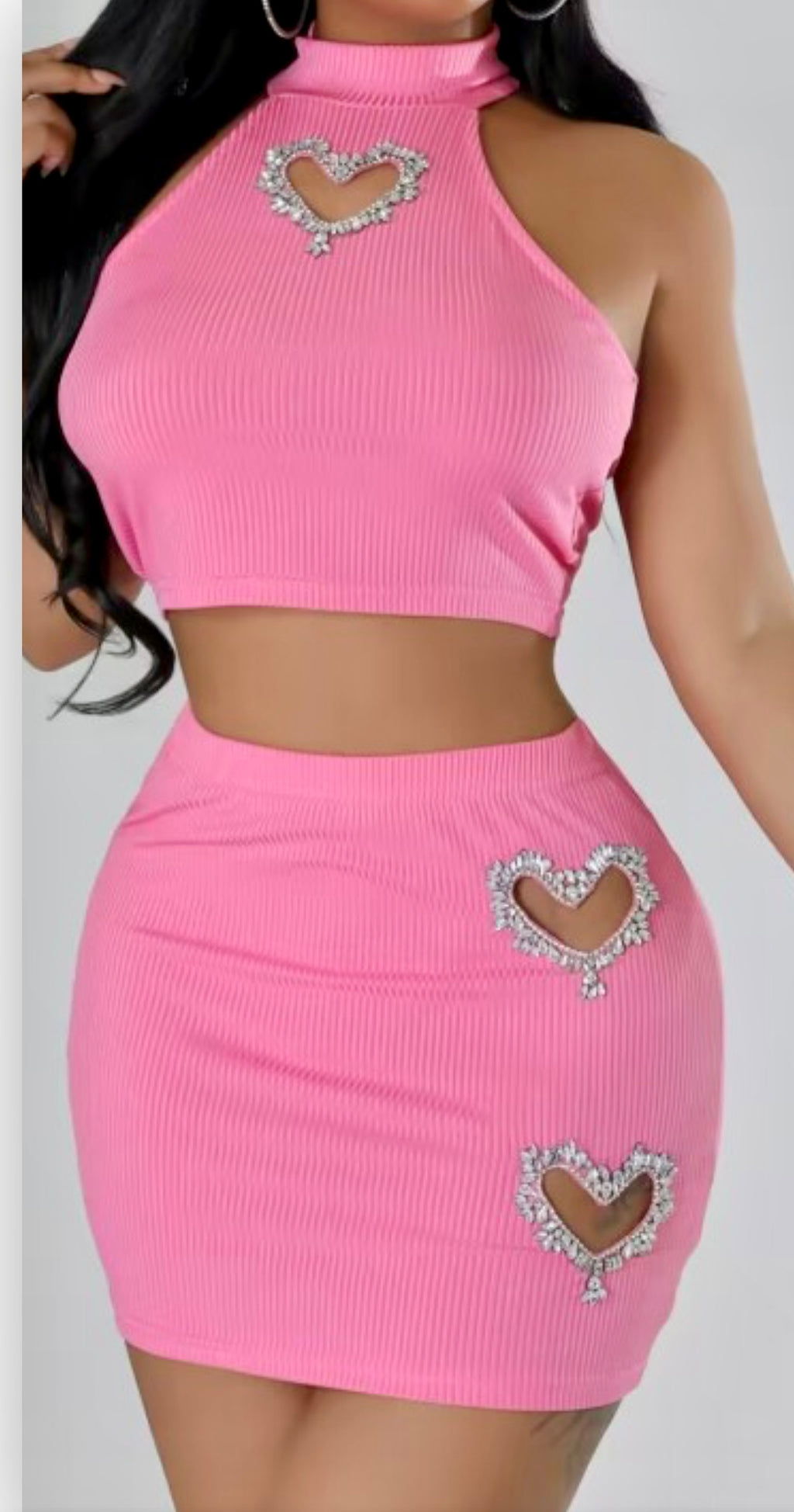 “Heartless” skirt set