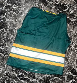 “#1” oversized jersey top