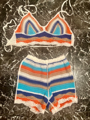 “Zoie” knit short set