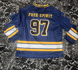 “Michigan” oversized jersey top