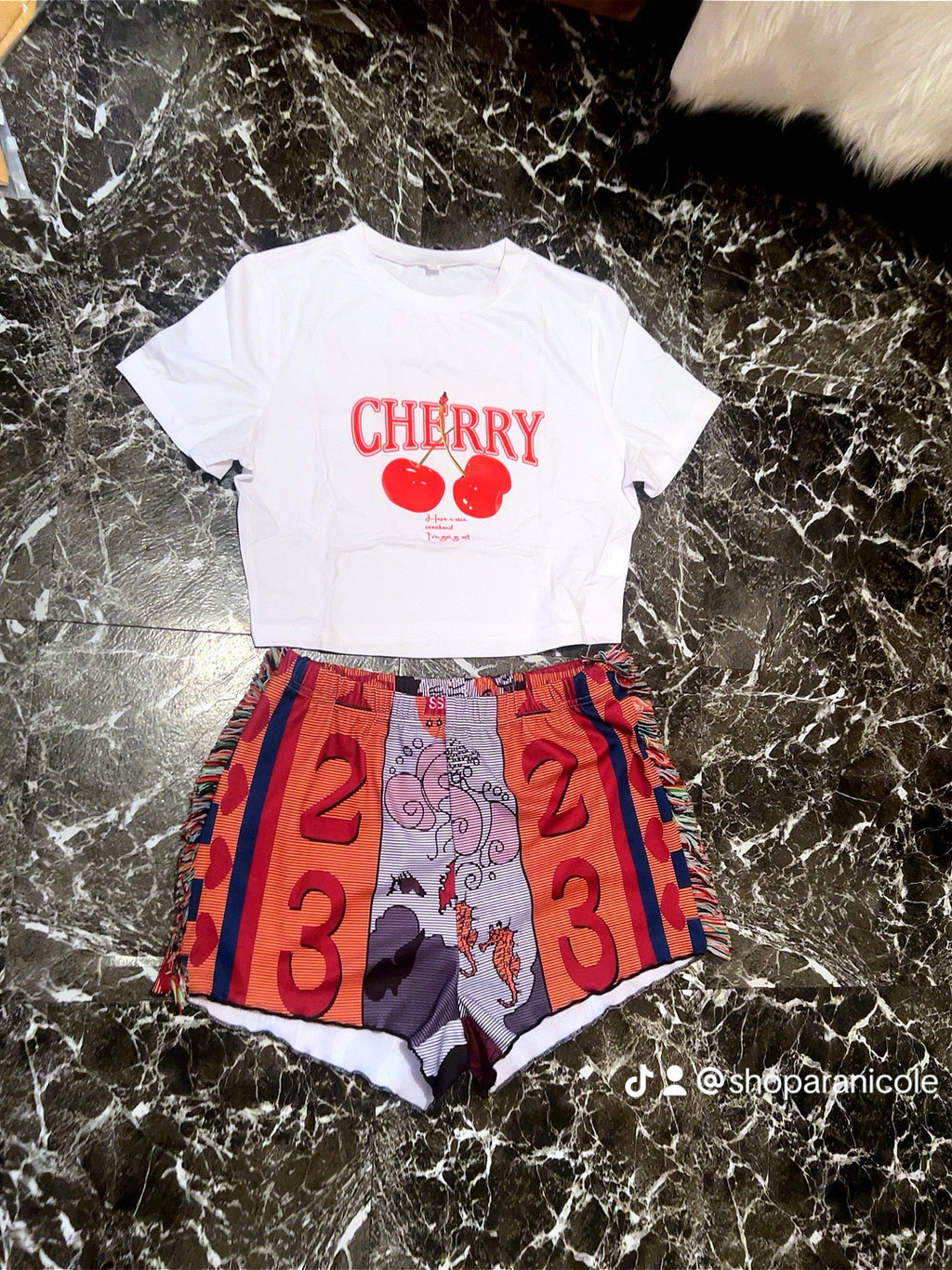 “Cherry”🍒 short set