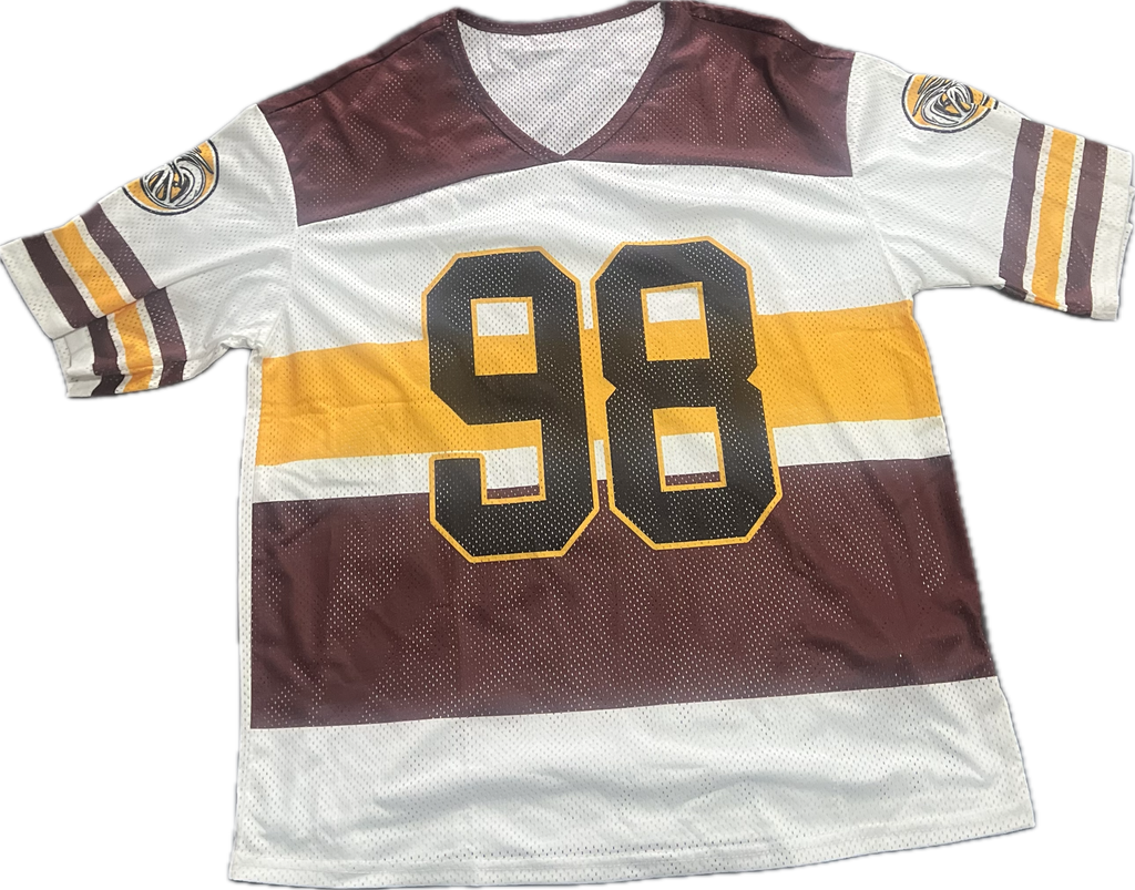 “98” oversized jersey top