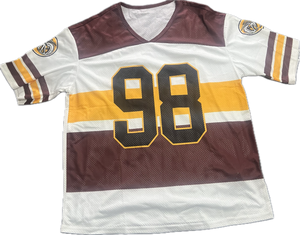 “98” oversized jersey top