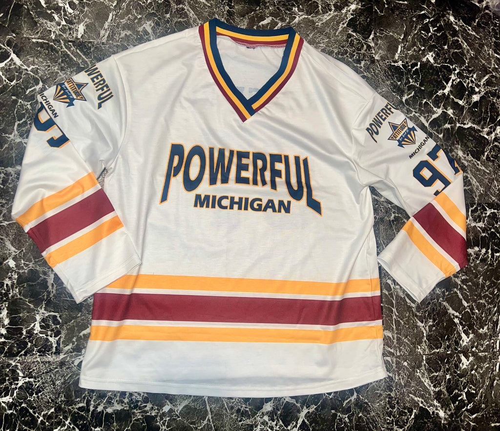 “Michigan” oversized jersey top