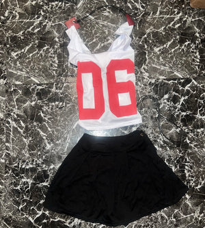 “06” 2 piece skort set
