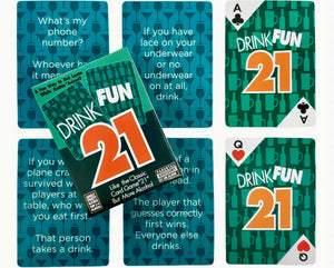 “21” drinking card game