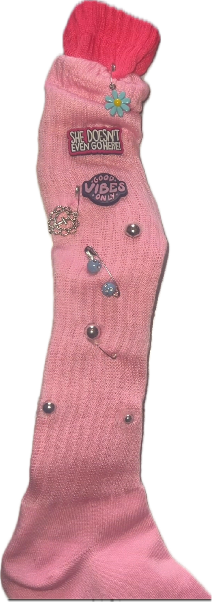 “Mean girl” double slouch socks