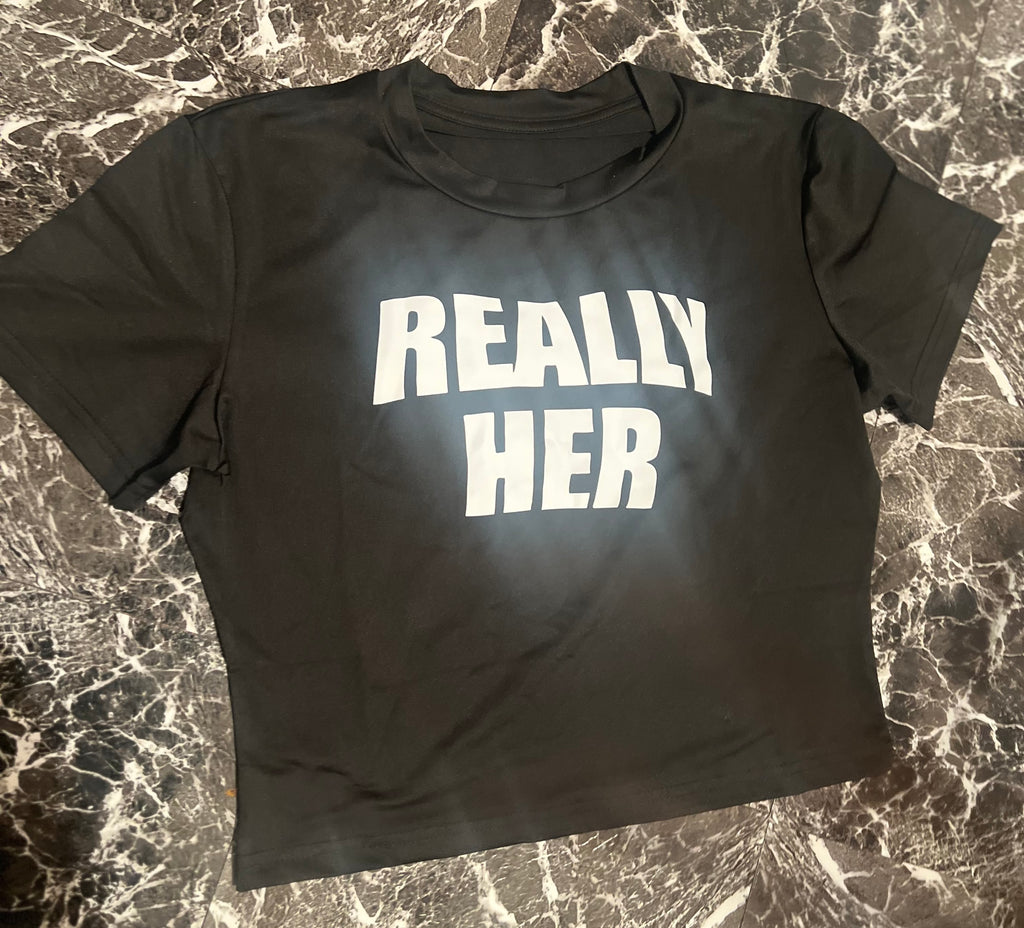 “Her” crop top