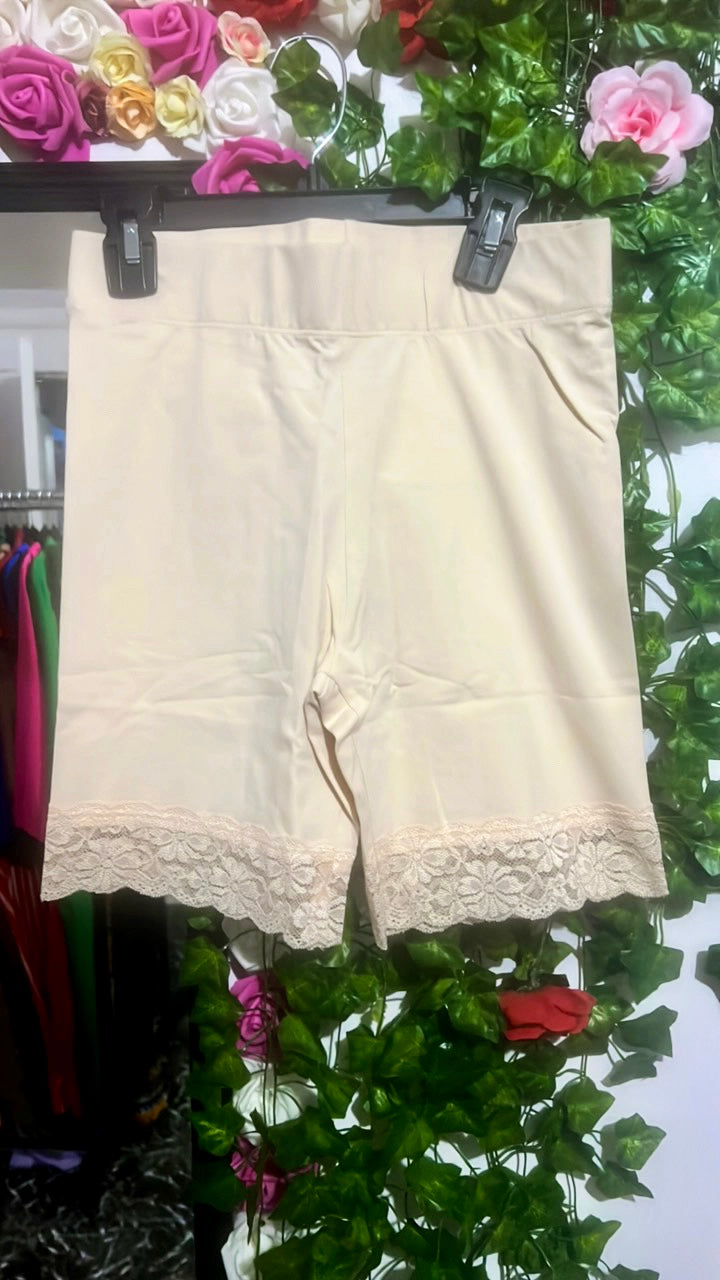 “Tan” biker shorts