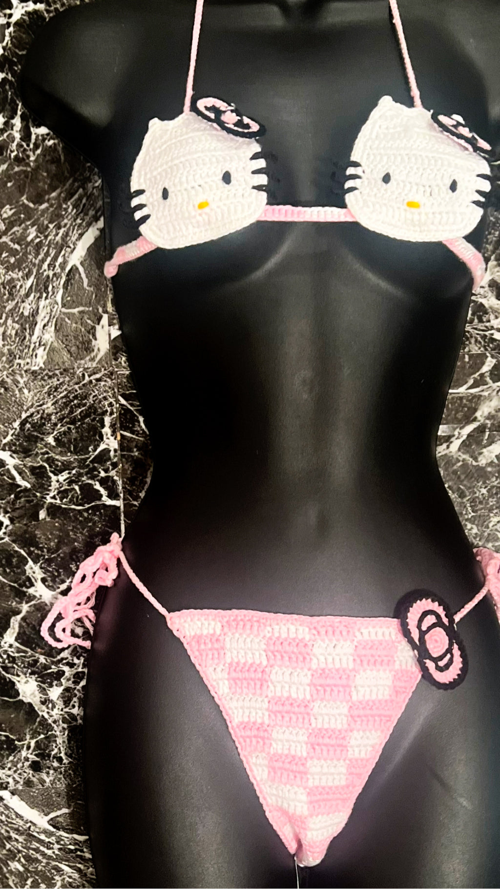 “Kitty” knit swim suit