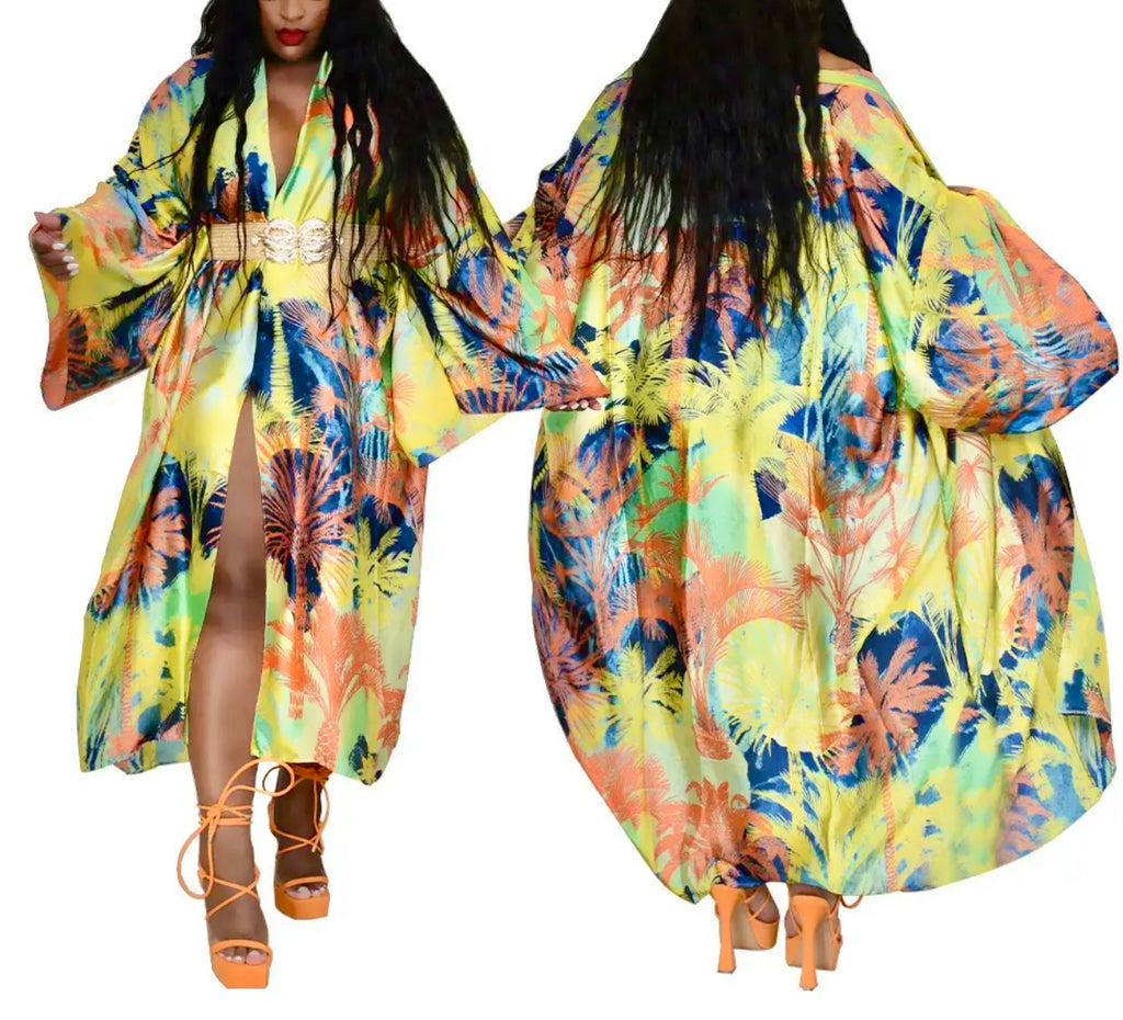 “Tropics” kimono