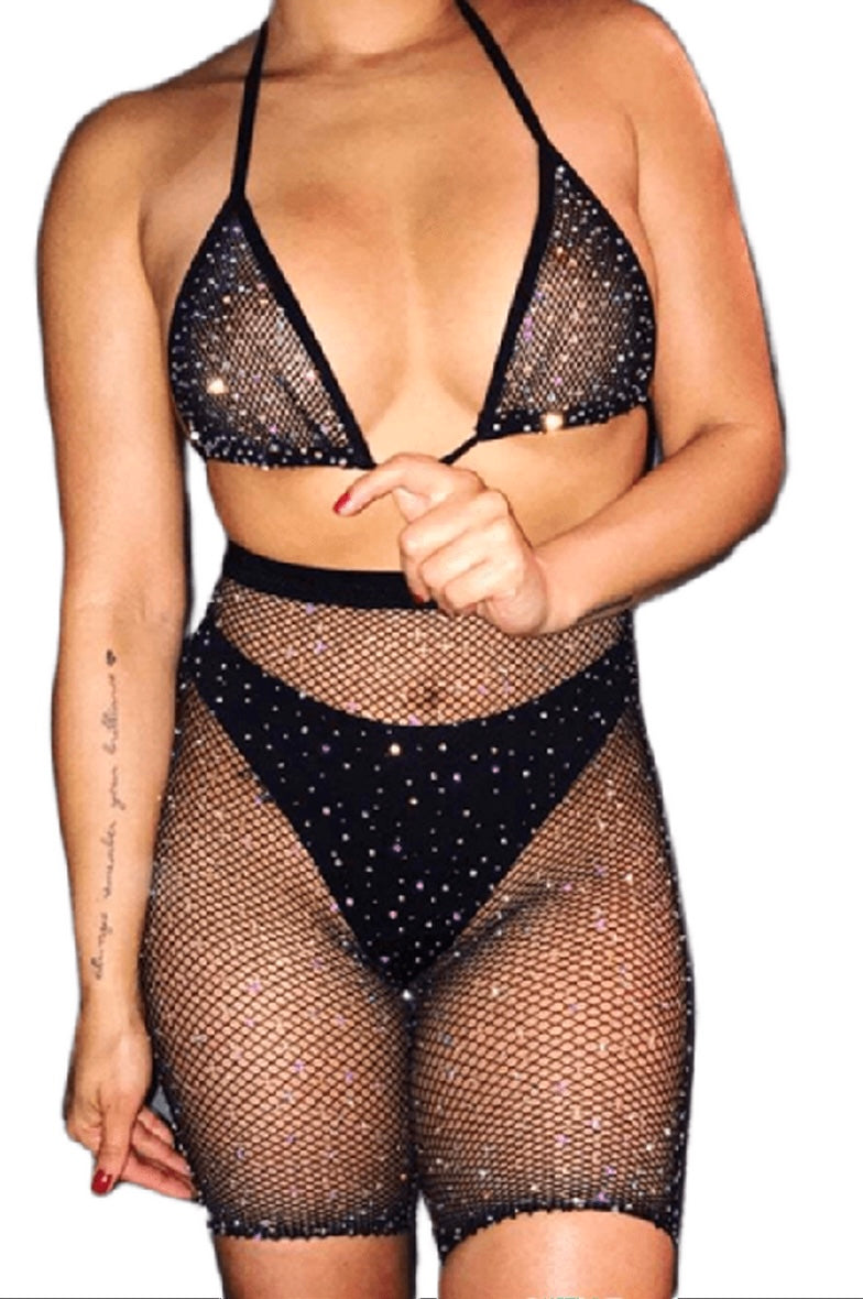 “Play girl” fishnet set