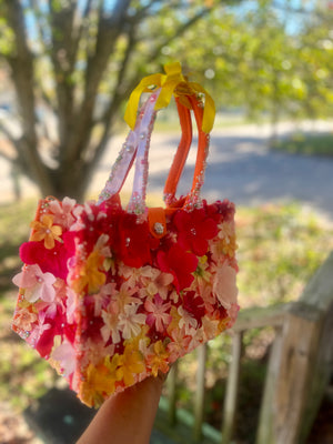 “Flowerbomb” handbag