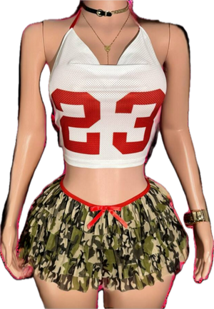 “23” short set