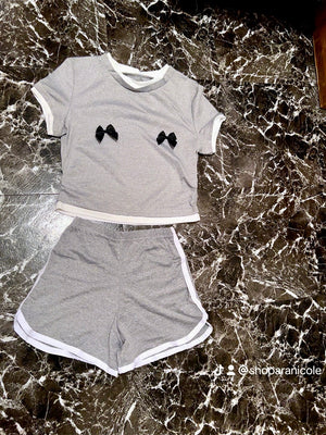 “Ribbon” 2 piece short set