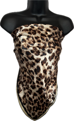 “Leopard” scarf top