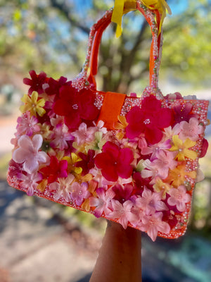 “Flowerbomb” handbag