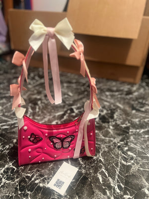 “Butterfly*ribbon” hand bag