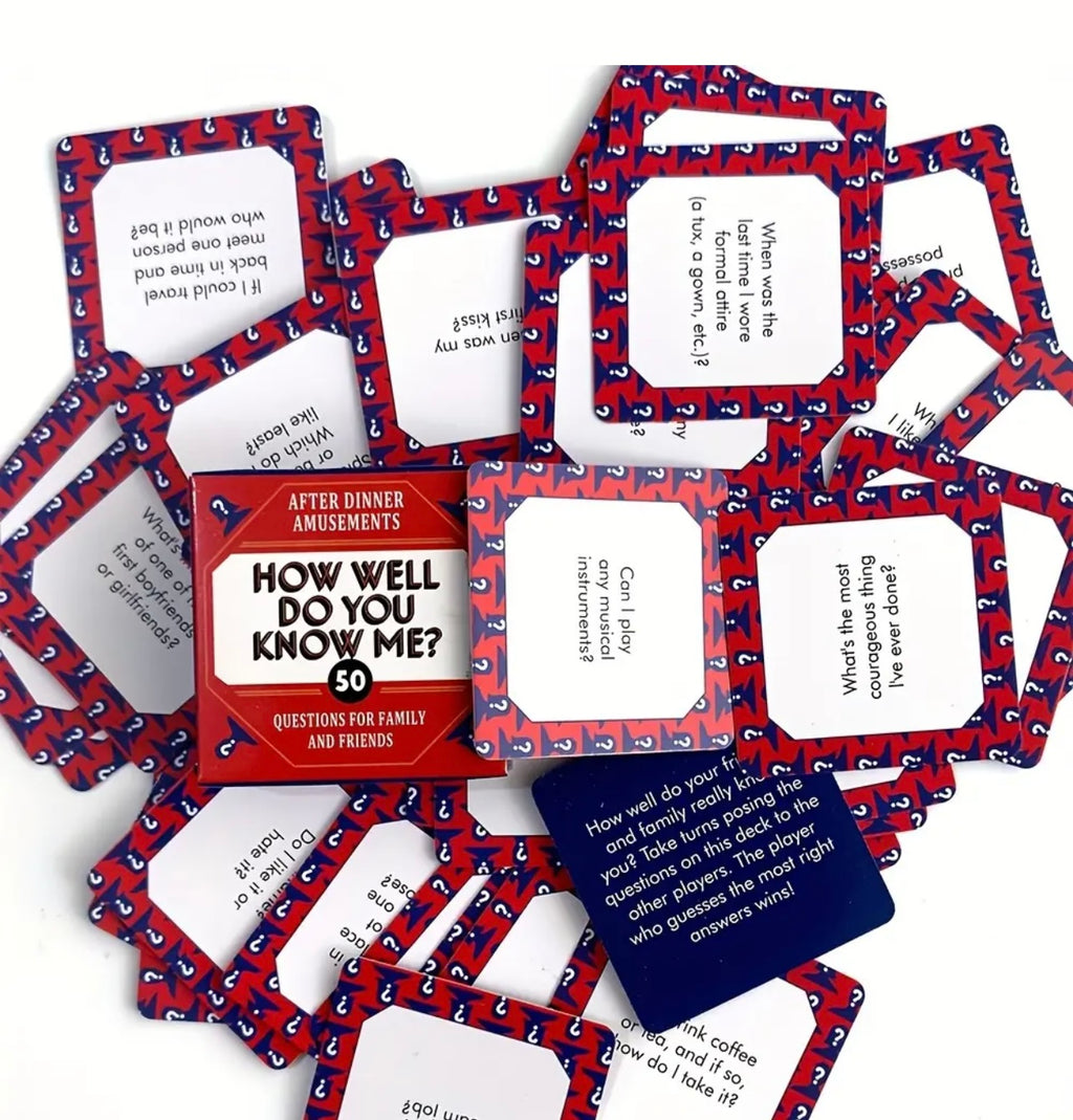 “Do u know me?” Mini card game