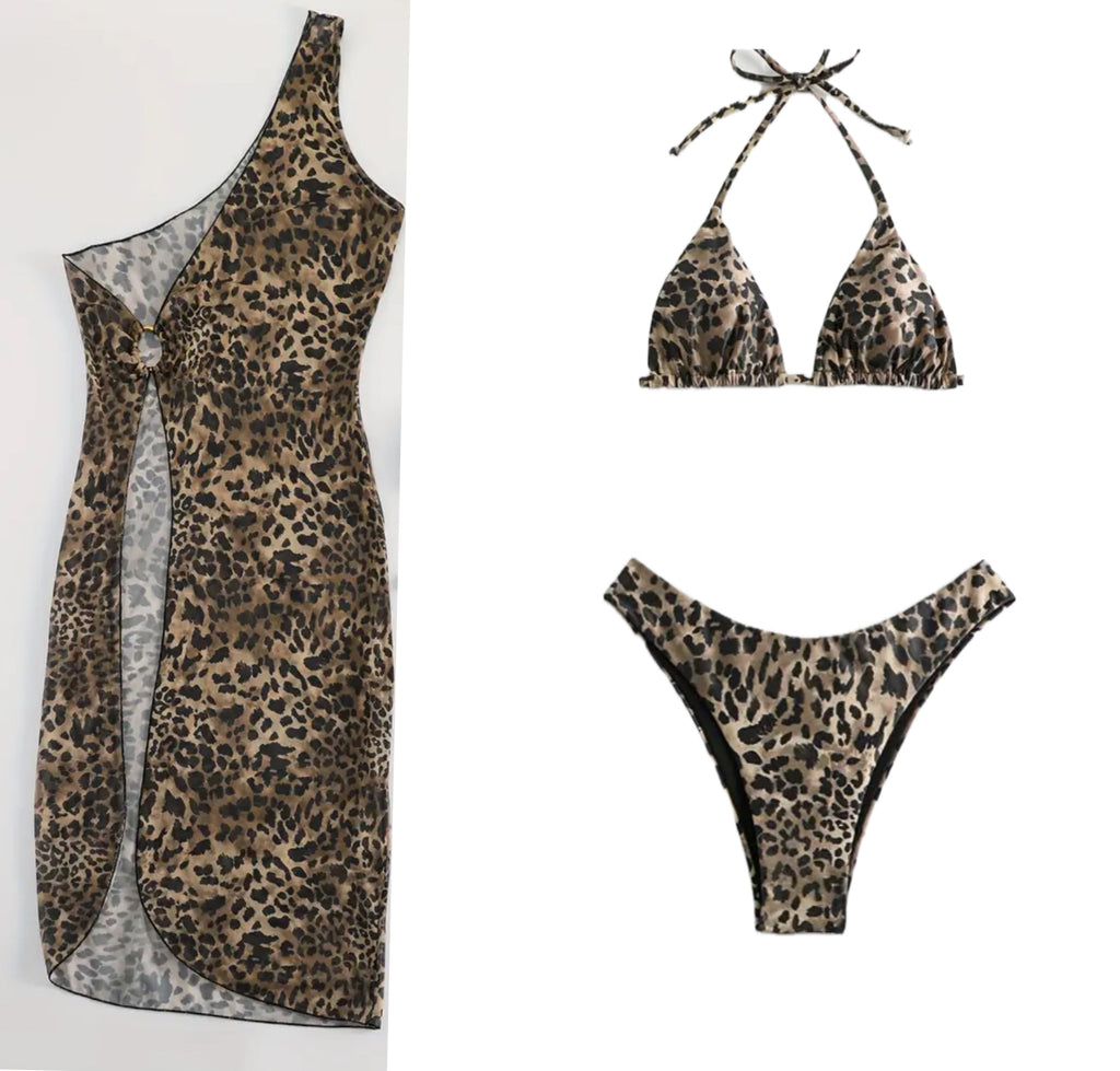“Leopard “ 3 piece bikini set