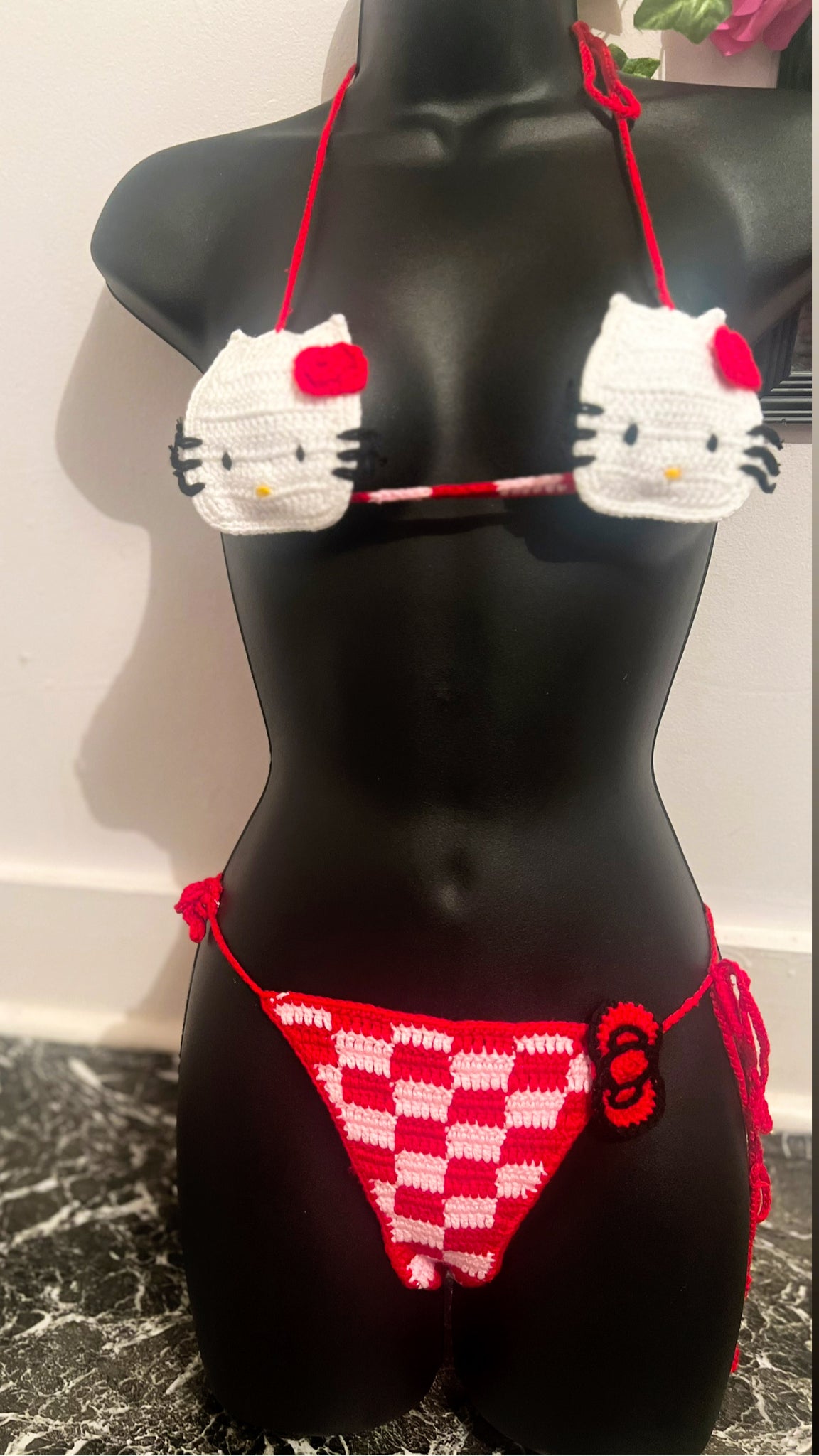 “Kitty” knit swimsuit