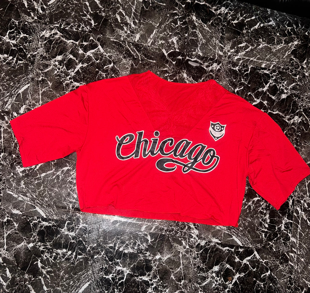 “Chicago lace “ crop top