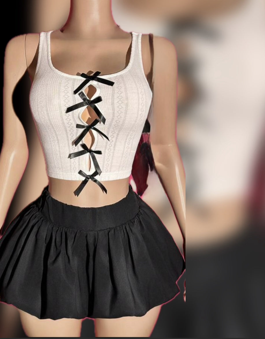 “Bonnie” 2 piece skort set