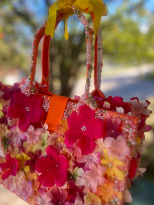 “Flowerbomb” handbag